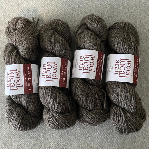 NWT Erika Knight Wool Local Aran Colour 805 Ted Brown Lot of 4 - Picture 1 of 8